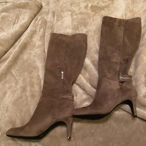 Faux suede boots size 11